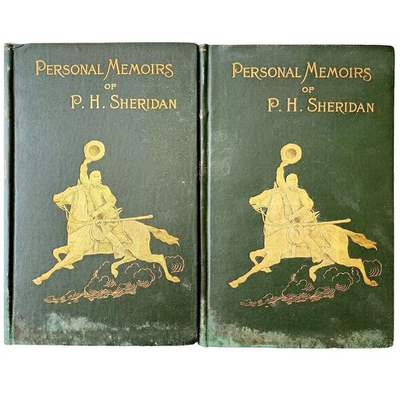 1888 Memoirs Of General Sheridan 1st Edition 2 Volumes Victorian Victorian WHBS - Picture 1 of 9
